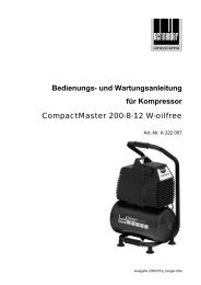 Bedienungs- und Wartungsanleitung für Kompressor ...