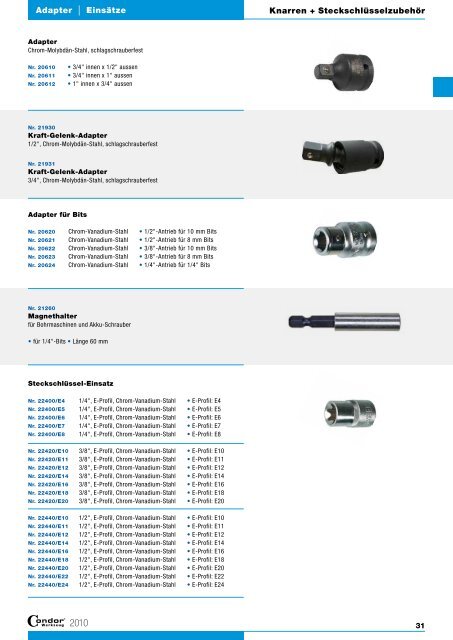 Hauptkatalog 2010/2011 - Prager & Co.