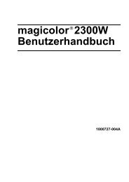 magicolor 2300W Benutzerhandbuch - Konica Minolta