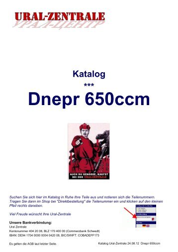 Katalog *** Dnepr 650ccm - Ural-Zentrale