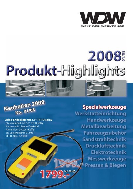 Neuheiten 2008 - Welt-der-Werkzeuge