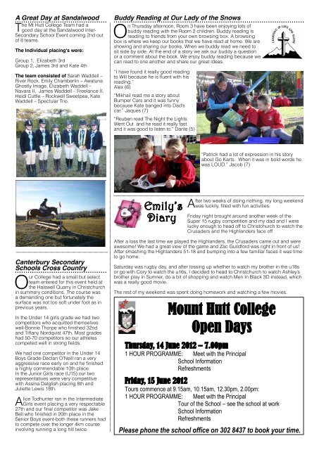 METHVEN'S COMMUNITY NEWSPAPER - Wep.co.nz