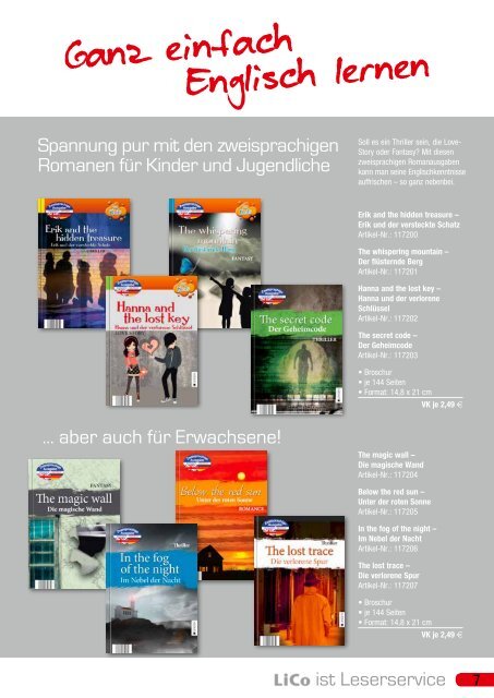 – Leserservice Frühjahr 2012 informiert - Lingen Verlag