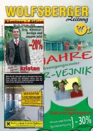 Maier-Vejnik - Wolfsberger Zeitung - Das Regionalmagazin für das ...