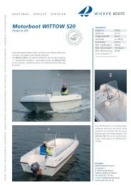 Motorboot WITTOW 520 - Wieker Boote GmbH in Wiek