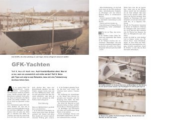 GFK-Yachten - Yachtwerft Meyer