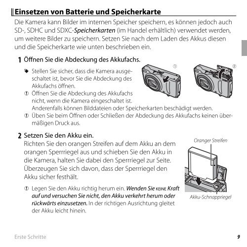 Bedienungsanleitung - Digitalkameras