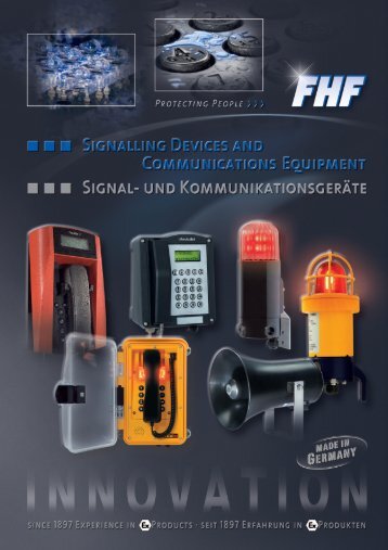 Kommunikationsgeräte Katalog - bei FHF, Funke Huster Fernsig ...