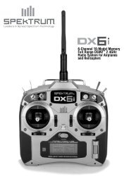 6-Channel 10-Model Memory Full Range DSM2™ 2.4GHz Radio ...