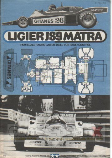 Tamiya Ligier JS9 Matra Manual - CompetitionX.com