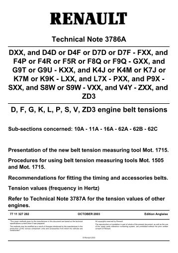 ENGINE AND LOWER ENGINE ASSEMBLY ... - MatraSport.dk