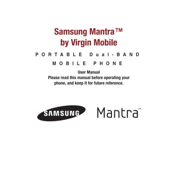 Samsung Mantra By Virgin Mobile