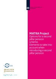 MATRA Project - Pensioenfederatie