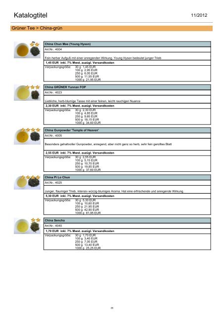 Katalogtitel CDS-Tee GmbH Produktkatalog Gesamtkatalog