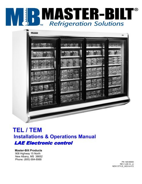 TEL / TEM Installations & Operations Manual - Master-Bilt