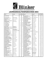 jahresinhaltsverzeichnis 2004 - Blinker