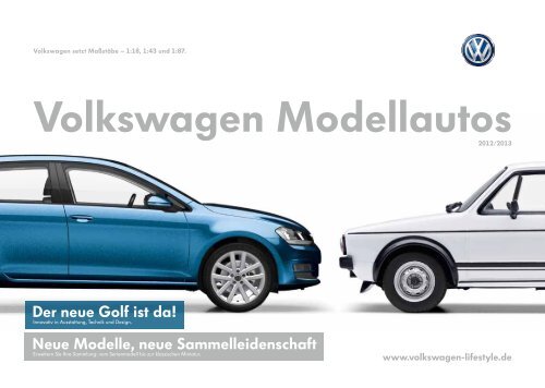 PDF Katalog von Volkswagen Modellautos 2012/2013 zum