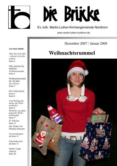 Dezember-Januar 2007/08 - Lutherisch in Nordhorn