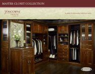 Master Closet Collection - Yorktowne Cabinetry