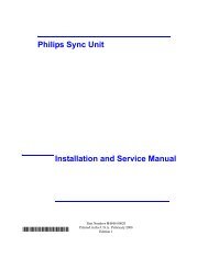 Philips Sync Unit Installation and Service Manual