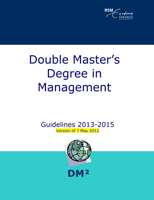 Double Master's Degree in Management International - Rotterdam ...