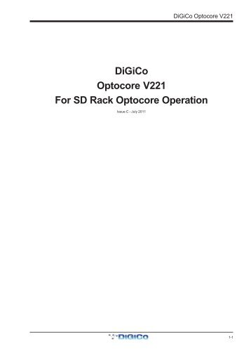 Optocore_221_Issue C - DiGiCo