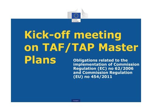 Kick Off Meeting On Taf Tap Master Plans Tap Tsi