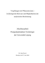 Abschlussarbeit Postgradualstudium Toxikologie der Universität ...