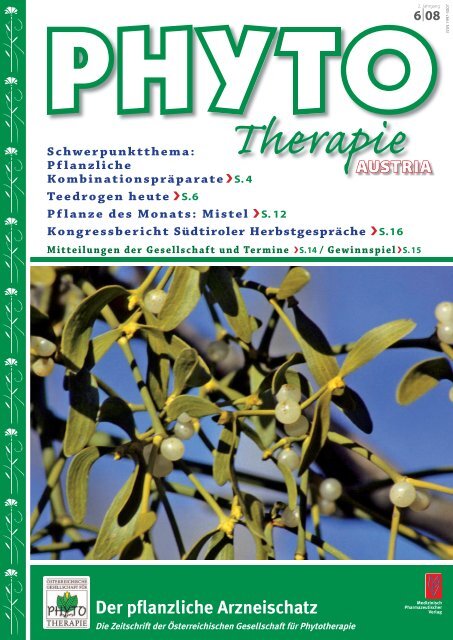 Der pflanzliche Arzneischatz - phytotherapie.co.at