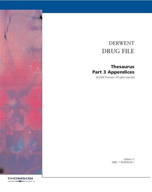 Thesaurus Part 3 Appendices Thomson Reuters Thesaurus Part 3 Appendices Thomson Reuters