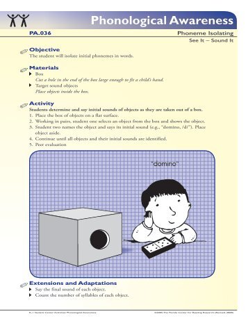 Phonological Awareness Interventions Barksdale Reading