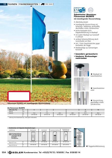 fahnen | fahnenmasten - ZIEGLER
