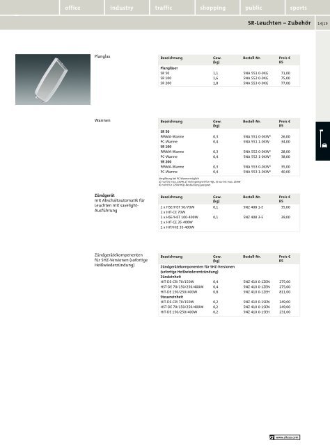 Siteco Bildpreisliste 2007-08