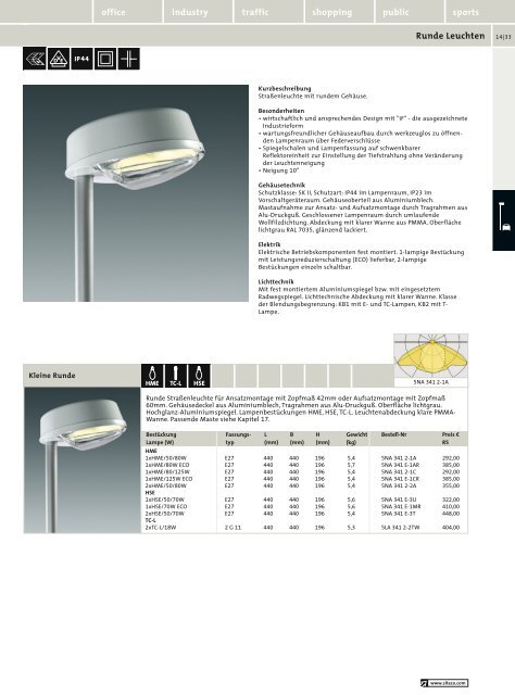 Siteco Bildpreisliste 2007-08