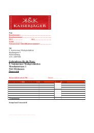 Retourenschein Download - K & K Kaiserjäger