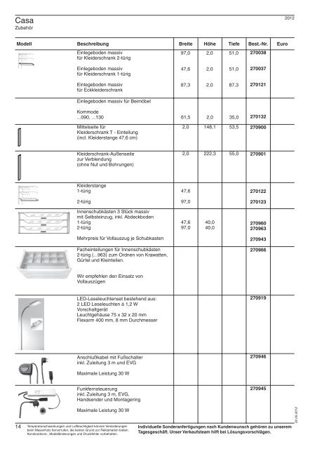 schlafraumsystem massiv - Thielemeyer