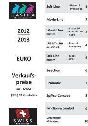 Hasena Preisliste 2012 - 2013 (PDF Download) - Betten Ritter