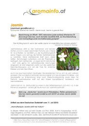 Jasmin - Aromatherapie-Aromapflege