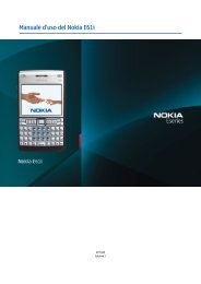 Manuale d'uso del Nokia E61i