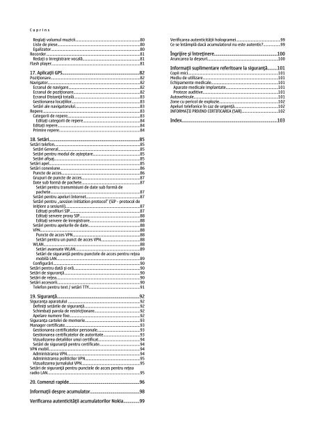 Ghid utilizator Nokia E61i