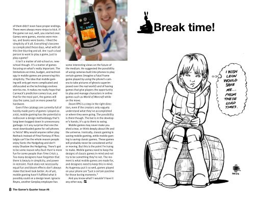 The Gamer's Quarter - Issue #6 - TextFiles.com