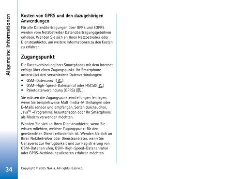 Informationen über Ihr Gerät - Nokia