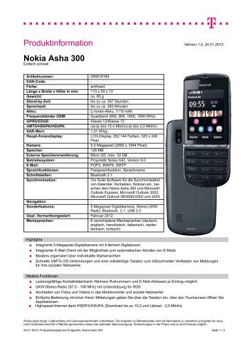 Nokia Asha 300 - Eno
