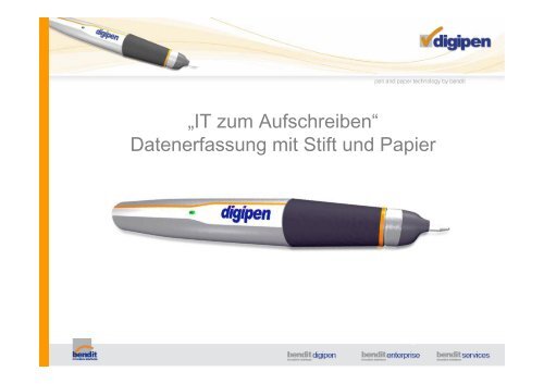 Mobile digitale Datenerfassung mit Stift und Papier - MDC ecomm