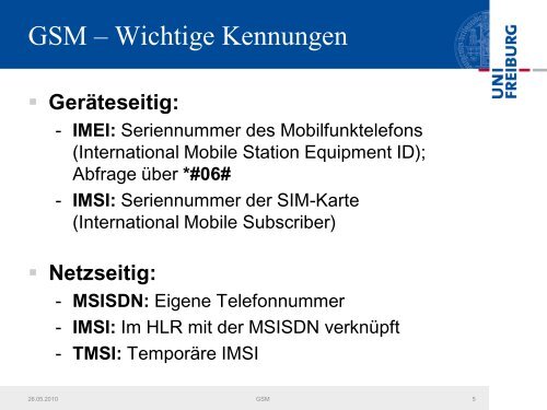 GSM für die Lehre – Basisstation, IMSI-Catcher und Monitordevices ...