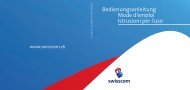 Bedienungsanleitung Mode d'emploi Istruzioni per l'uso - swisscom ...