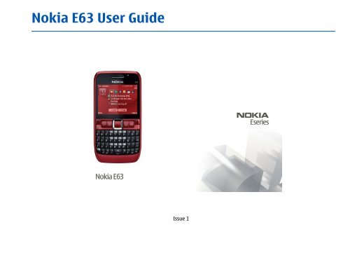 Nokia E63 User Guide.pdf - Vodafone