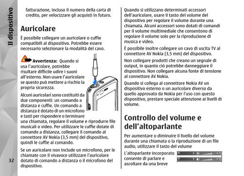 Manuale d'uso del Nokia N82