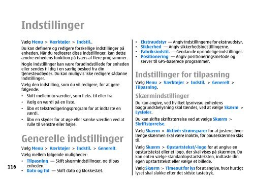 Brugervejledning til E51 - Nokia