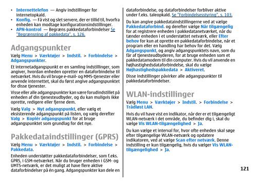 Brugervejledning til E51 - Nokia